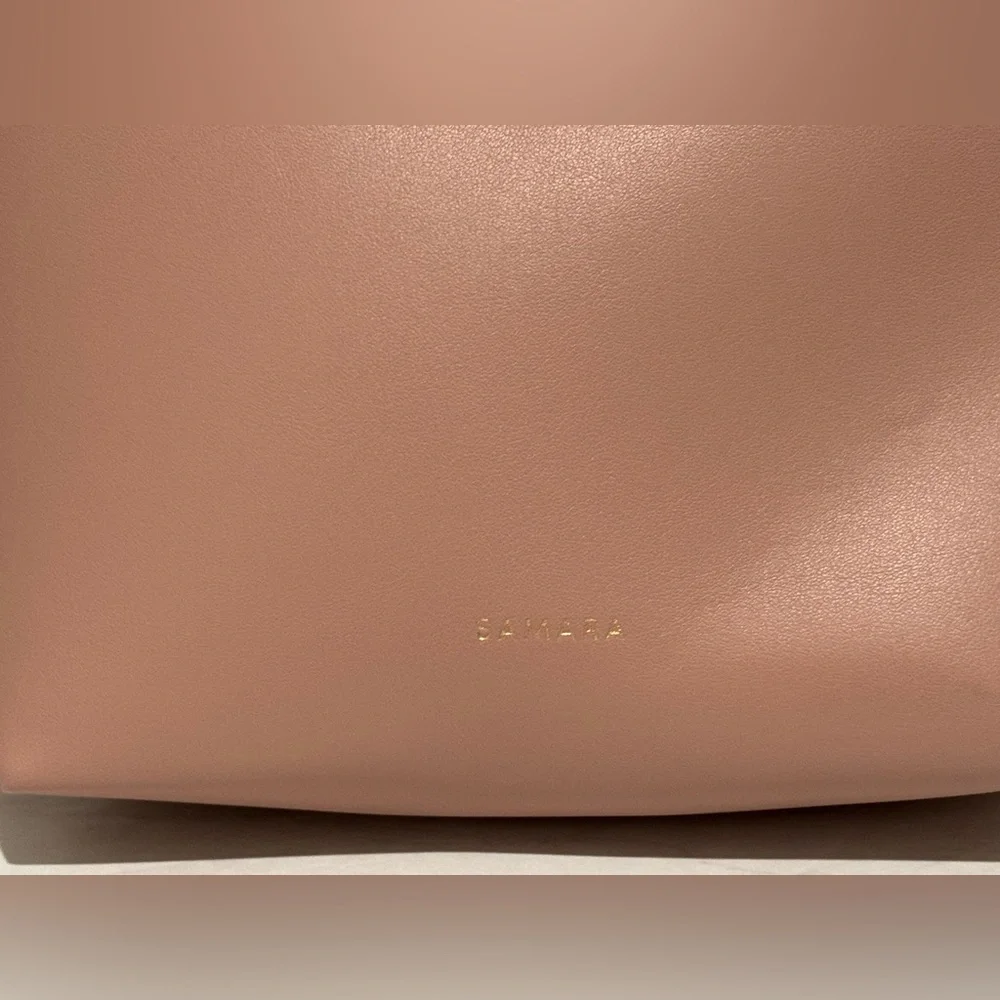 NEW Samara Purse Peony Pink Vegan Leather Crossbody with Adjustable Strap $135